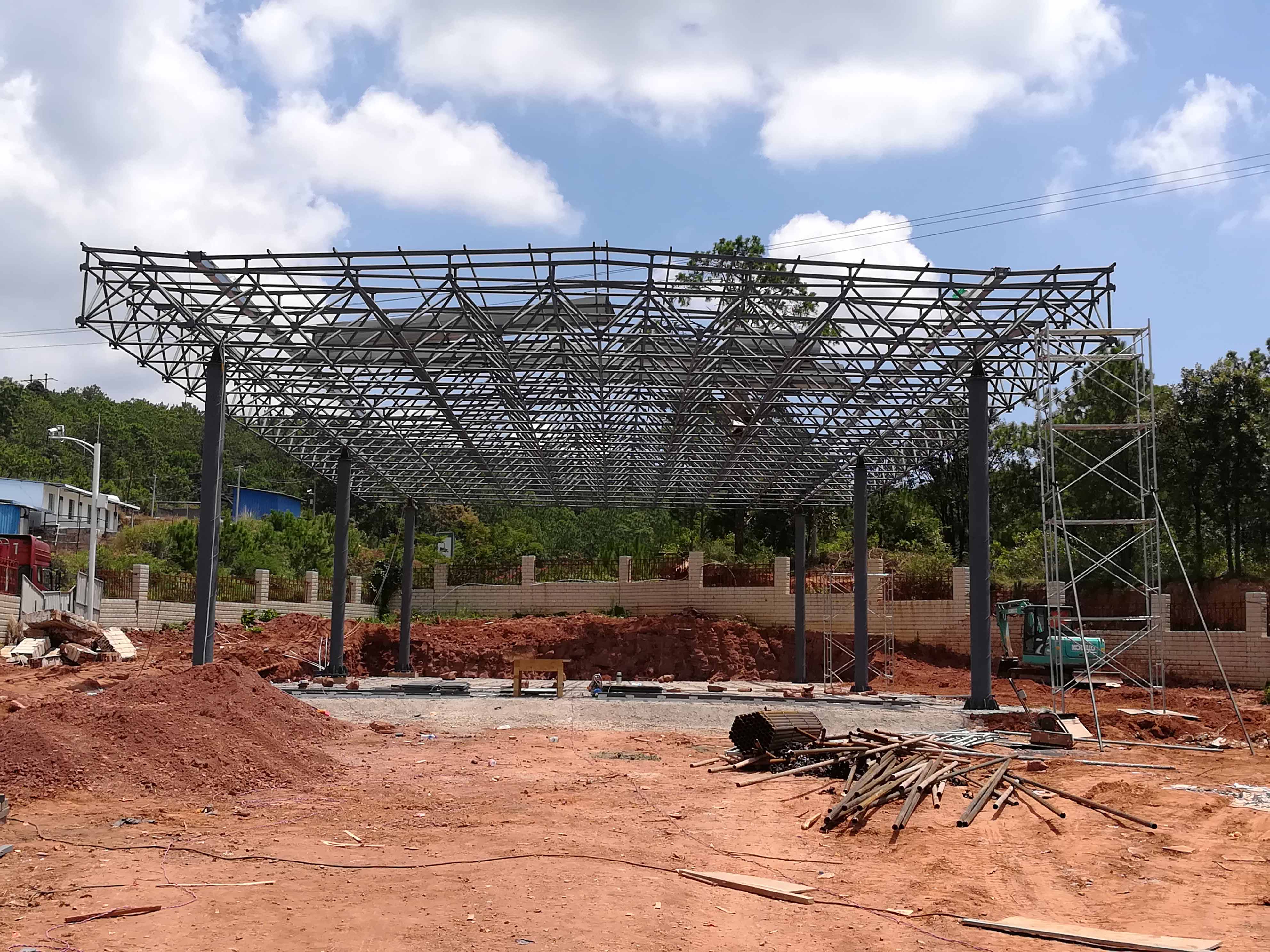 拉萨加油站网架屋面